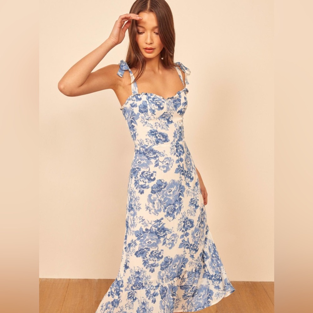 Reformation Nikita Dress in Olympia